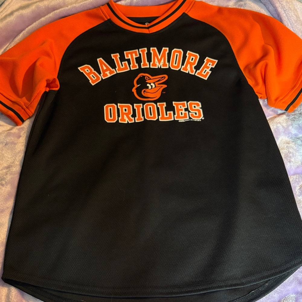 Stitches Baltimore Orioles Black and Orange Jersey